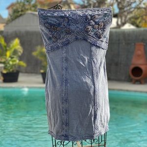 Free People “ We The Free” Embroidery Mini Dress